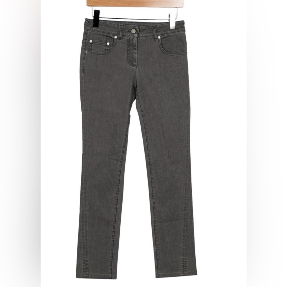 Alexander McQueen 2010 Straight leg Jeans Grey Mid Rise Jeans Womens Sz 38 / 24